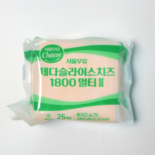 [소용량] 서울우유 체다슬라이스치즈 25매