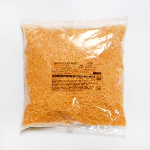 [냉동] 티파그랄 레드체다치즈 1kg (자연치즈 99.5%)